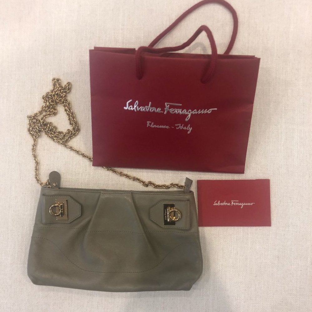 Salvatore Ferragamo crossbody clutch